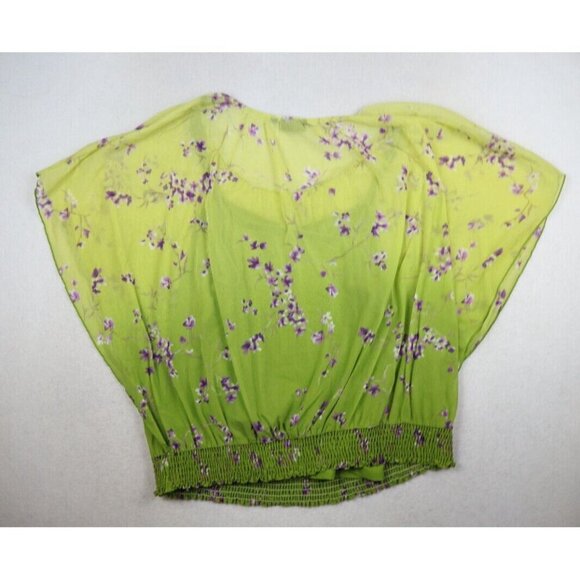 APT. 9 - WOMEN'S GREEN FLORAL PRINT TOP & CAMI SET - SIZE 1X - Picture 7 of 7